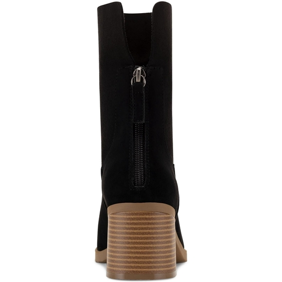 Block Heel Laceless Ankle Boots - Picture 8 of 8